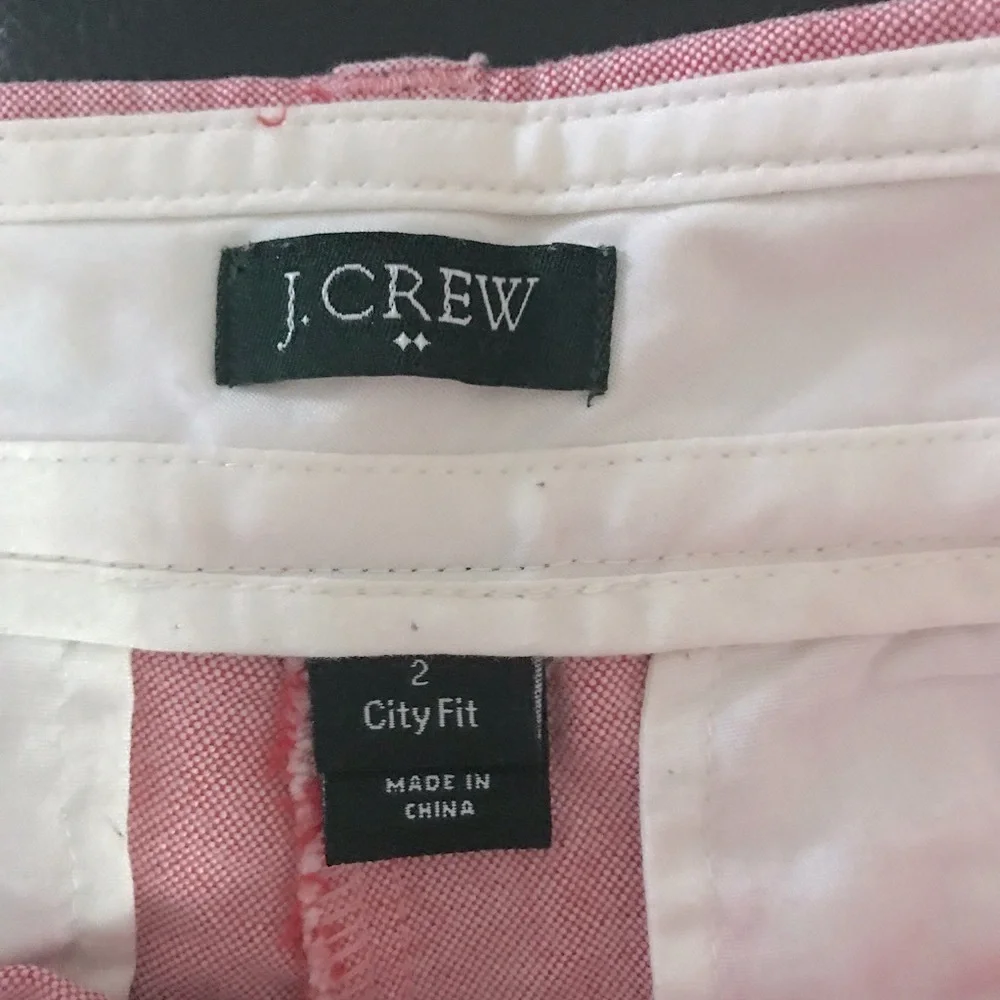 J. CREW Classic Oxford SHORTS *Pink*